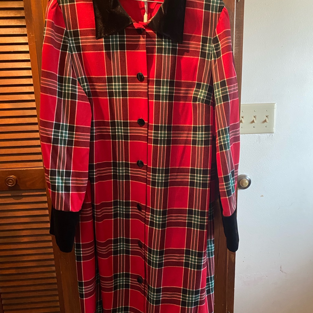 Preston & York Red And Black Dress New With Tag